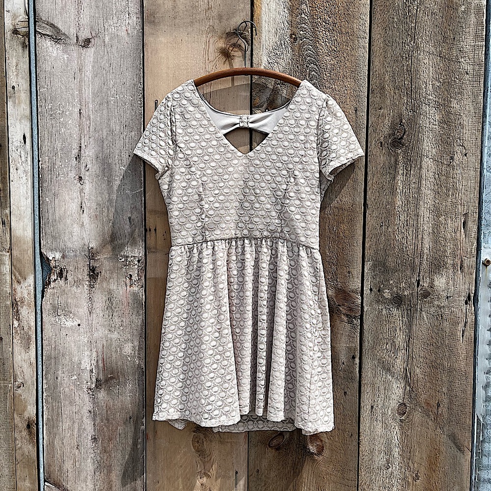 Lauren Conrad Tan/Cream Dress